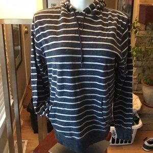 Navy striped hoodie